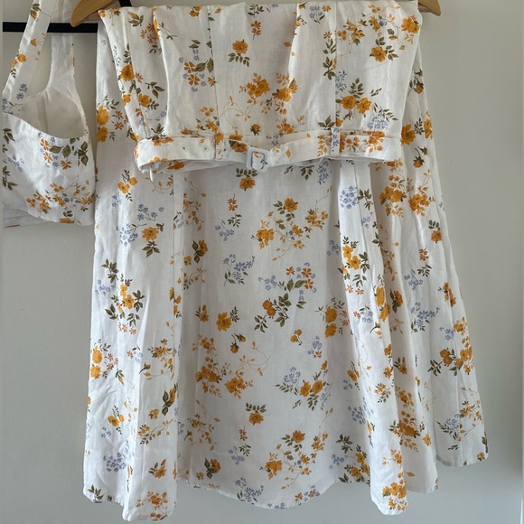 Reformation Cole linen two piece matching skirt set - Picture 10 of 13